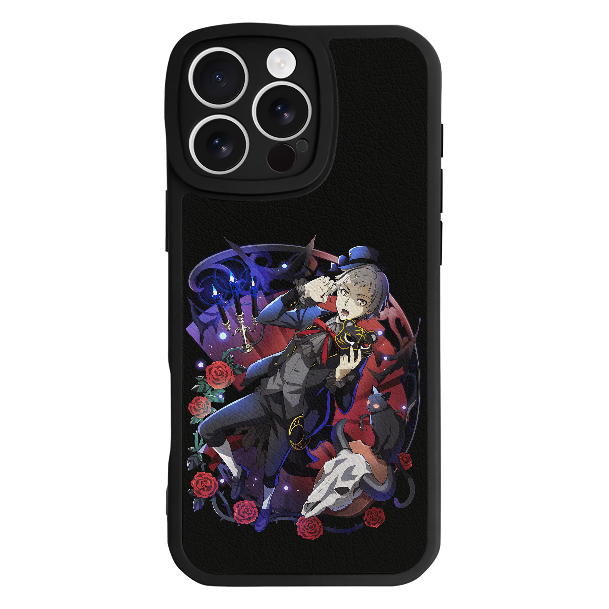 （画像用） 文豪ストレイドッグス Bungo Stray Dogs 【iPhone 16シリーズ対応】シリコンスマホケース（レザー調） 材質：シリコン